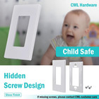 Cml Screwless Wall Plates  40 Pack Decorator Light Switch Covers  1-gang Decor O