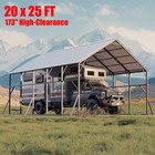 20x25ft Metal Carport  173  High-clearance Rv   Tractor Shelter Reinforced Frame