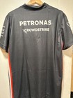 Mercedes Amg Petronas F1 Team Polo Shirt Mens Black Racing Formula 1 Size Medium