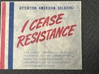 I Cease Resistance  c1945  Wwii Propaganda Pamphlet Japan Pacific War