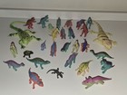 Lot Of 29 Rubber Plastic  Dinosaurs Toys Vintage 