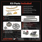 A-premium Engine Timing Chain Kit W tensioner   Guide Dohc L4 2 4l