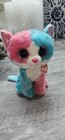 Ty  Plush Beanie Boos Fiona The Cat  justice Exclusive 