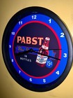 Pbr In Bottles Beer Cincinnati Bar Man Cave Advertising Clock Sign