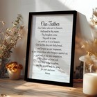 Christian Our Father The Lords Prayer Framed Wall Art Prints Posters Decor  R   
