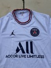 Nike Jordan Paris Saint-germain Psg Jersey Mens Medium White 21 22 Athletic Kit