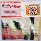 Bucilla Floral Rose Latch Hook Pillow Cover Canvas Cottagecore 15 x15  Vintage