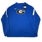 Nike Georgia Bulldogs Dri-fit Long Sleeve Shirt Blue Women Medium Dc2535-493 New