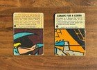 Lot Of 2 Batman 1966 Topps Trading Cards  Red Bat  21a   Blue Bat  6b
