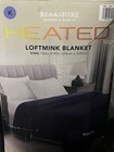 Berkshire Blanket Velvet Loftmink Heated Electric Blanket King Gray