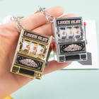 1pc Creative Slot Machine Keychain Zinc Alloy Car Key Ring Pendant Gift - New