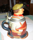 Character Lidded Stein Reinhold Merkelbach West Germany Brewer Man In Hat