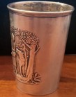 Rare Antique German Hallmarked 800 Silver Repousse Red Riding Hood Childs Cup