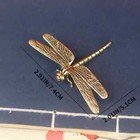 Brass Dragonfly Animal Statue Small Sculpture Tabletop Figurine Home Decor Gifts