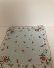 Ladies Vintage Handkerchief - Blue Background - With Pink   White Flowers