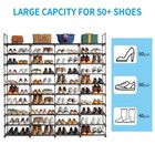 10 Tiers Shoe Rack Storage Shoe Shelf Organizer Stackable Shoe Cabinet Home New