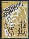Oscar Peterson   George Duvivier  1976 Jazz Concert Program Japan Autographed X2