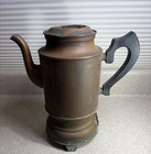 H1091  Antique Copper Coffee Percolator - Parts Of Display
