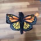 Wild Republic Huggers Butterfly Monarch Plush Toy  Slap Bracelet  8   