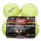  8 Pack  Rawlings Ncaa 11-inch Recreational Fastpitch Softballs 4-pack