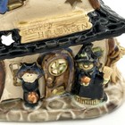 Happy Halloween Haunted House Tea Light Holder Ceramic 6 X 5 Inch