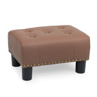 15 small Lift Top Ottoman Tufted Benches Upholstered Modern Brown Footrest Stool