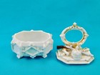 German Germany Antique Ww1 Patriotic Porcelain Trinket Pill Jewelry Box