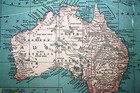 Oceania Australia S  Pacific - Rare Original 1900 Rand Mcnally Antique Atlas Map