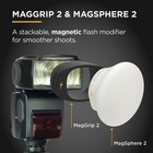 Magsphere 2   Maggrip 2 Bundle  Magnetic Flash Diffuser Kit For On-camera Pho   
