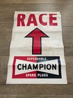 Vintage Champion Spark Plugs Race Poster motorcycle Races-70 s Mx Arrow Directio