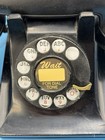 Vintage 1937   western Electric Black Bakelite Rotary Desk Phone