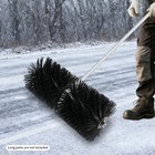 9 Teeth Broom Head Sweeper Rolling Brush Head Artificial Grass Brush 55 25cm