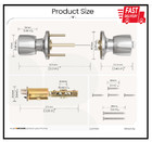Door Knob With Lock And Key  Keyed Entry Door Knob  Exterior And Interior Door L
