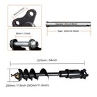 200mm Diameter Auger Drill With Hoses For 1ton-1 8ton Mini Excavator Usa Stock