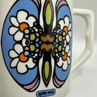 Mid Century 60 s Peter Max Butterfly Daises China Iroquois Psychedelic Mug 4 5   