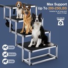 Extra Wide 20  Dog Stairs For Large Dogs  Dog Ramp For Car 4 Steps   Foldable