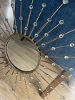 Vintage French Sunburst Wall Mirror Mid Century Mcm Art Deco Starburst Retro 27   