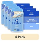  4 Pack  Gerber Stage 1 Baby Food  Baby Rice Cereal  Gerber Cereal For Baby