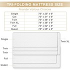 Folding Mattress  6 Inch Memory Foam Tri-fold Mattress With Breathable   Wash   