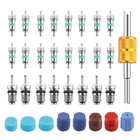 33pcs Car Ac Valve Core Kit car Air Conditioner Valve Stem Core Set To Restore 
