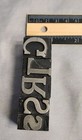 Vintage Metal Letterpress Type Blocks Industrial Printing Letters Mixed Lot Of 9