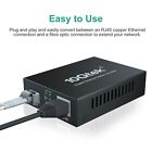 Gigabit Multi-mode Lc Fiber To Ethernet Media Converter With A Sfp Sx Module    