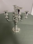 Vintage Silver Plated Ep Zinc 5 Arm Candelabra Made In England