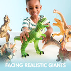 Big Dinosaur Toys For Toddlers  6 Piece Large Soft Dinosaur Figures With An Educ
