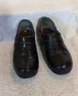 Dansko Womens Preowned Black Leather Clog Shoes  Size  39  eu   jj14 14