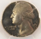 1976-s 25c Bicentennial Quarter Struck On Clad Dime Planchet Pcgs Pr68 Dcam