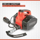 Ultra-tow Portable Electric Winch  120v  1100-lb  Capacity  Steel Cable 