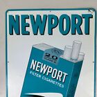 Original Newport Tobacco Sign Vintage Cigarette 11x19 Metal Sign Nos  3