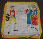 Vintage Souvenir Unused Handkerchief  Appenzell  Made In Switzerland All Cotton
