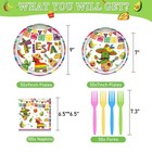 250 Pcs Mexican Fiesta Plates And Napkins  50 Guests Disposable Cinco De Mayo   